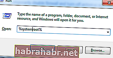 Como abrir a pasta systemroot no Windows 10?