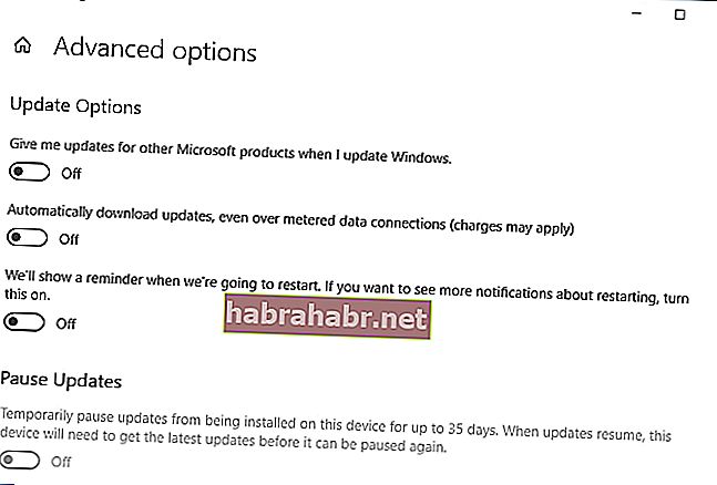 Desative as atualizações de produtos da Microsoft.