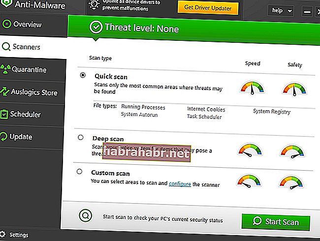 O Anti-Malware verificará se há itens maliciosos no seu PC.